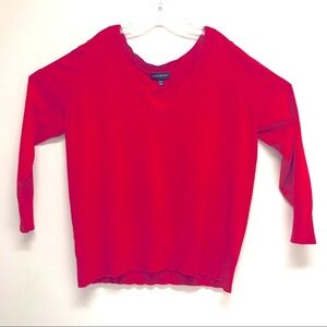 Lane Bryant 22/24 Red Long Sleeve Shirt Top Christ